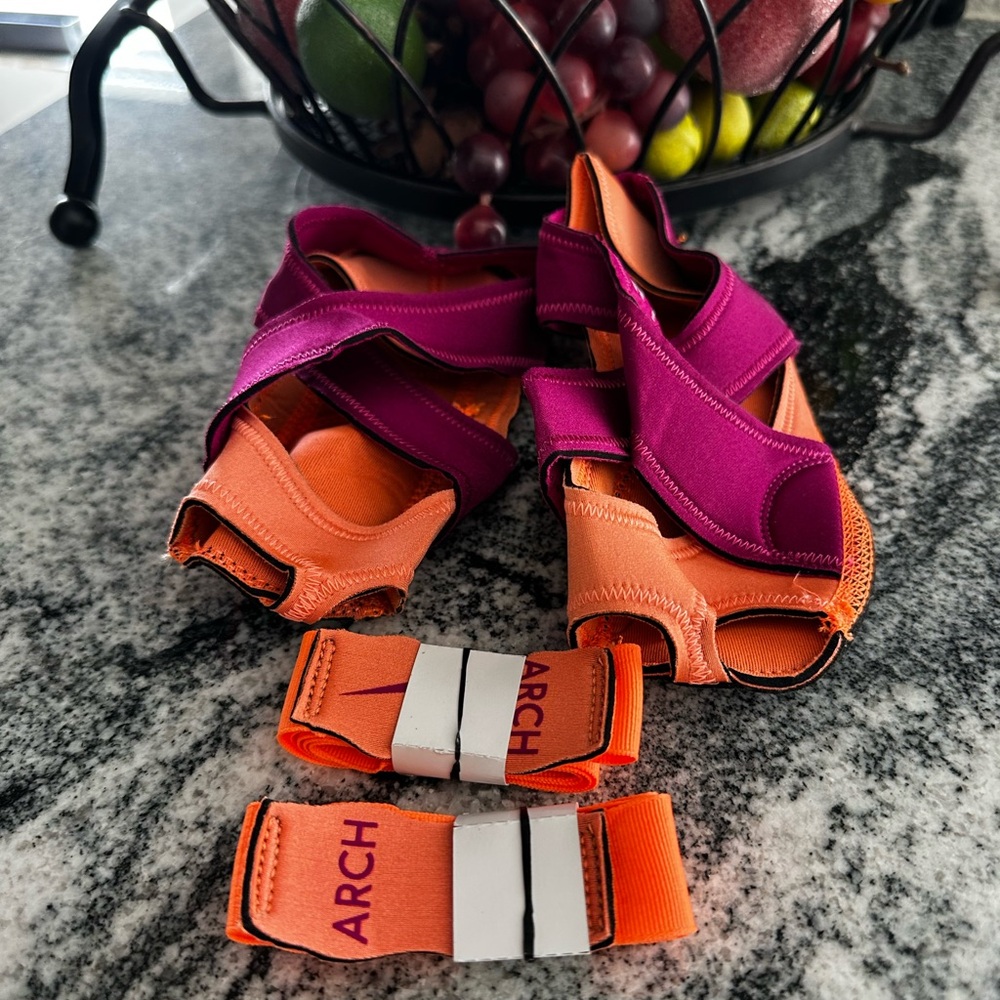 Nike Pink and Orange Foot Wraps
